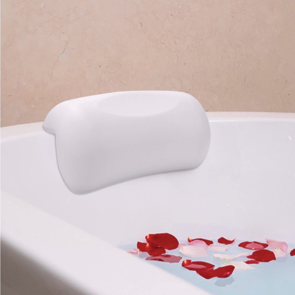 Bathtub Cushion/Folding Waterproof Pillow w/suction cups